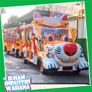 odong mobil Kereta Mini harimau (muat 30orang)