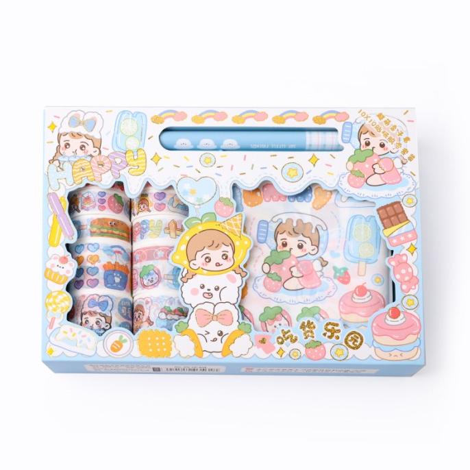 

Stiker 1 Set Box Unik 10 X 10 Karakter Lucu + Roll Stiker Cantik TSS