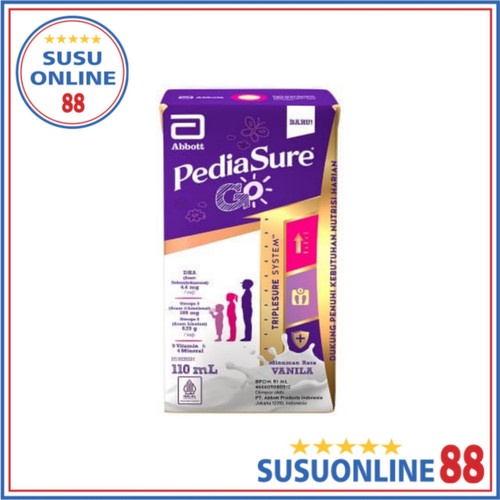

PEDIASURE GO UHT VANILA 110 ML VANILLA SUSU CAIR ABBOTT