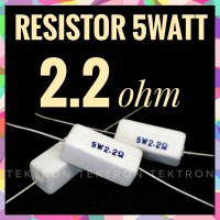 Resistor 5Watt 2.2ohm, 5W 2.2R 2R2