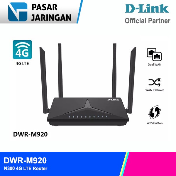 D-LINK DWR-M920 / DWR-920 N300 4G LTE MODEM WIRELESS ROUTER