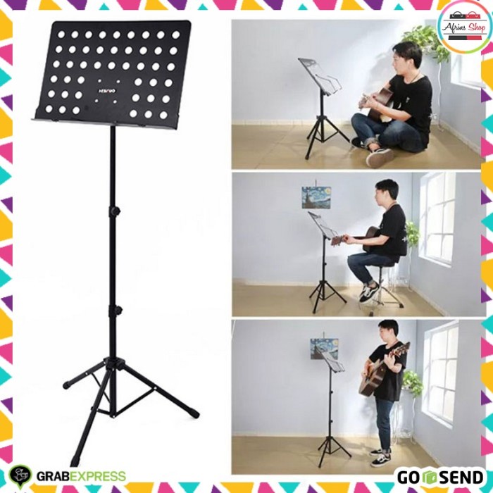 Stand Partitur - Stand Partitur Musik Portable Stand Buku Musik Lipat Stand Buku Partit