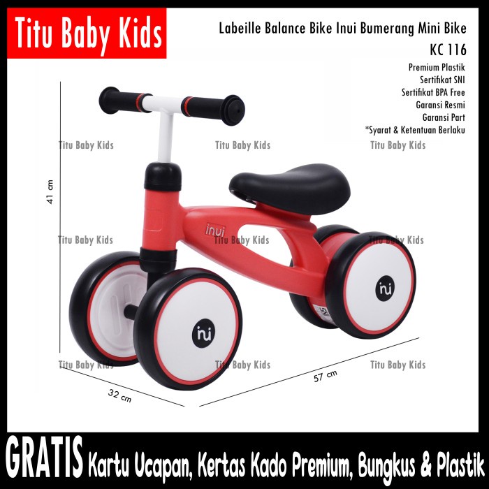 Promo Labeille Inui Kc Ride On Mini Balance Bike Sepeda Roda 3 Anak Bayi