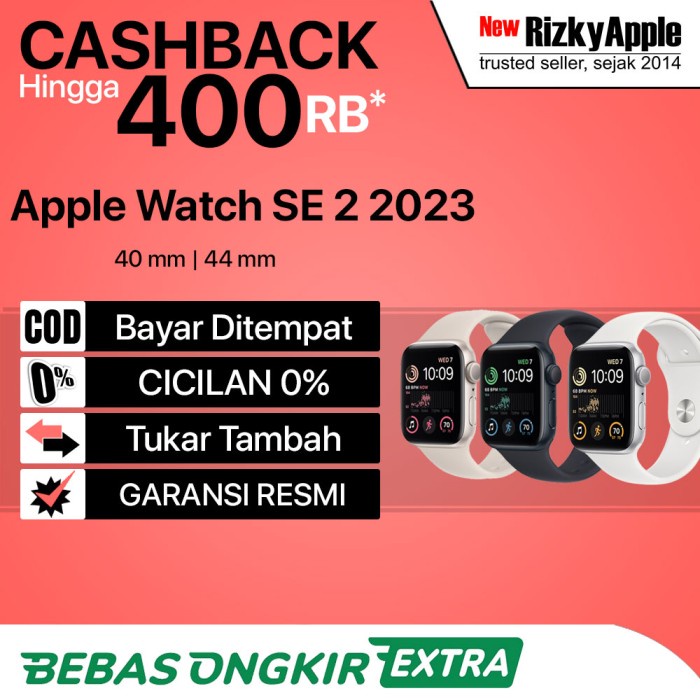 IBOX APPLE WATCH SERIES SE 2 2023 (GEN 2) 40MM 44MM GPS ALUMINUM SPORT