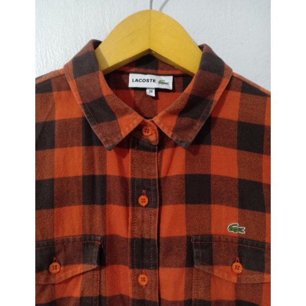 Kemeja Flanel Lacoste Cewe