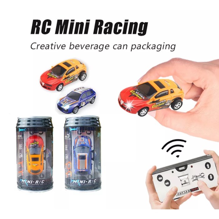 Mobil Remote Control Mini RC Car Dalam Kemasan Kaleng