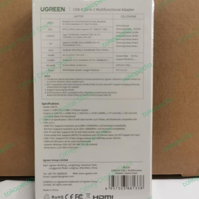 Ugreen Usb C 10 In 1 Multifunctional Adapter 80133