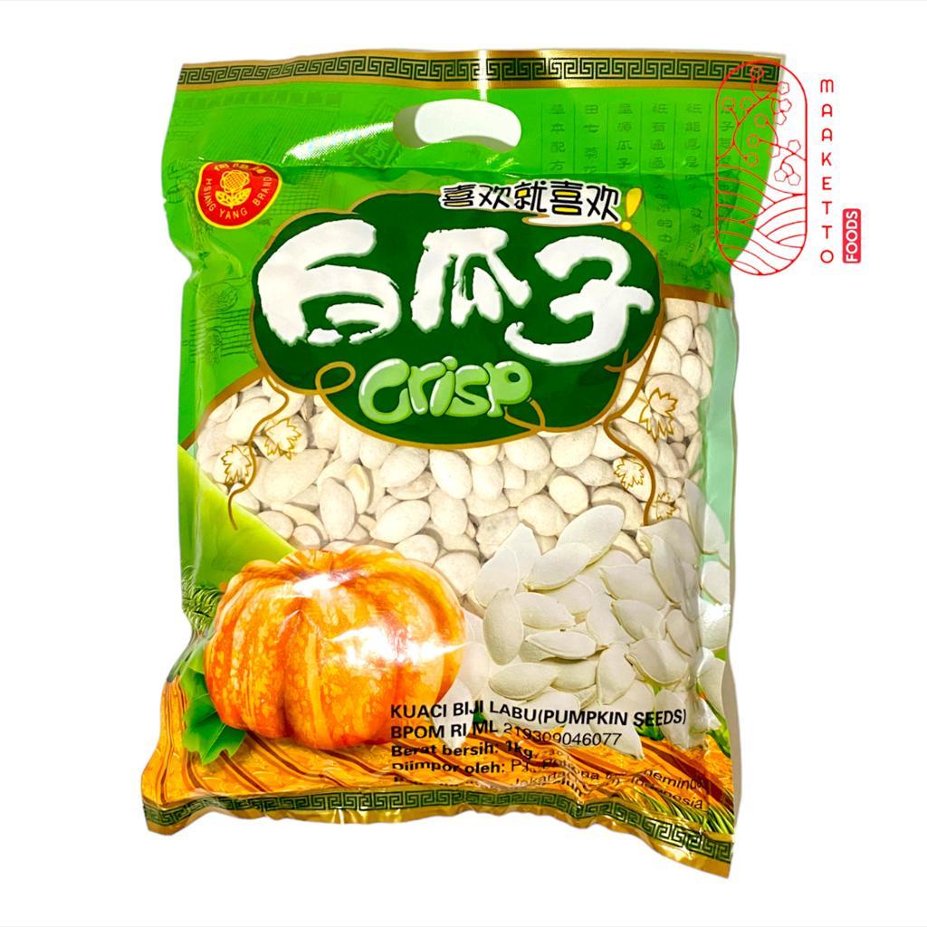 

Kuaci Biji Labu Crisp / Kuaci Putih Biji Labu / Pumpkin Seeds 1Kg