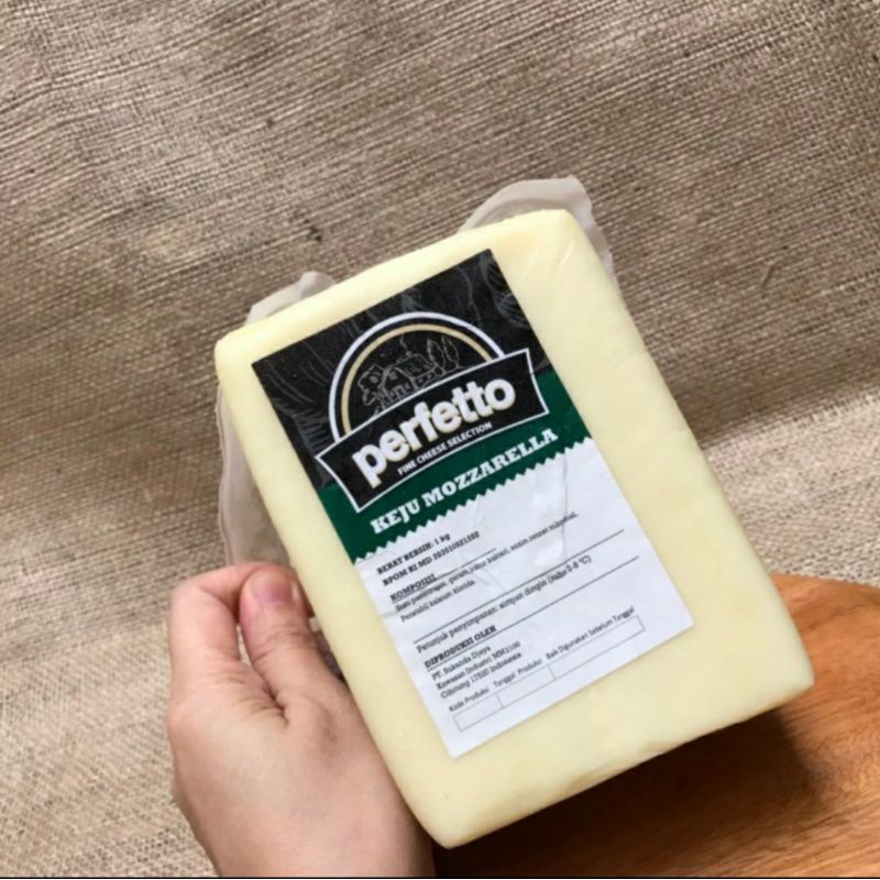 Keju Mozarella Perfetto 1Kg / Mozarella Cheese / Keju Pizza