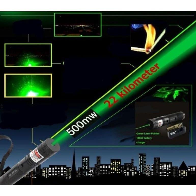 Termurah Green Laser Pointer / Lampu Laser Jarak Jauh / Leser Jarak Jauh / Laser Hijau Variasi Big S