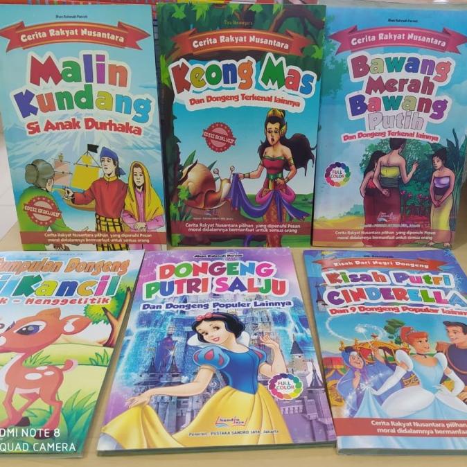 Dongeng Anak / Cerita Bergambar / Cerita Rakyat / Cerita Anak 6 Buku