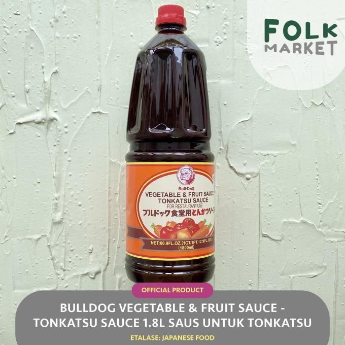 

((((()paling dicari] BULLDOG Vegetable & Fruit Tonkatsu Sauce 1.8L - Saus Tonkotsu Jepang