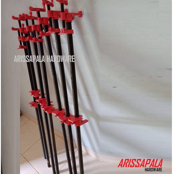 Paket Pipe Clamp 3 Per 4 Plus Pipa Besi 120 Cm Pres Klem Sambung Kayu