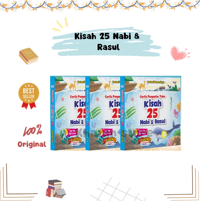 

[SALE MURAH] buku kisah 25 nabi dan Rasul, berima dan bilingual BERMUTU