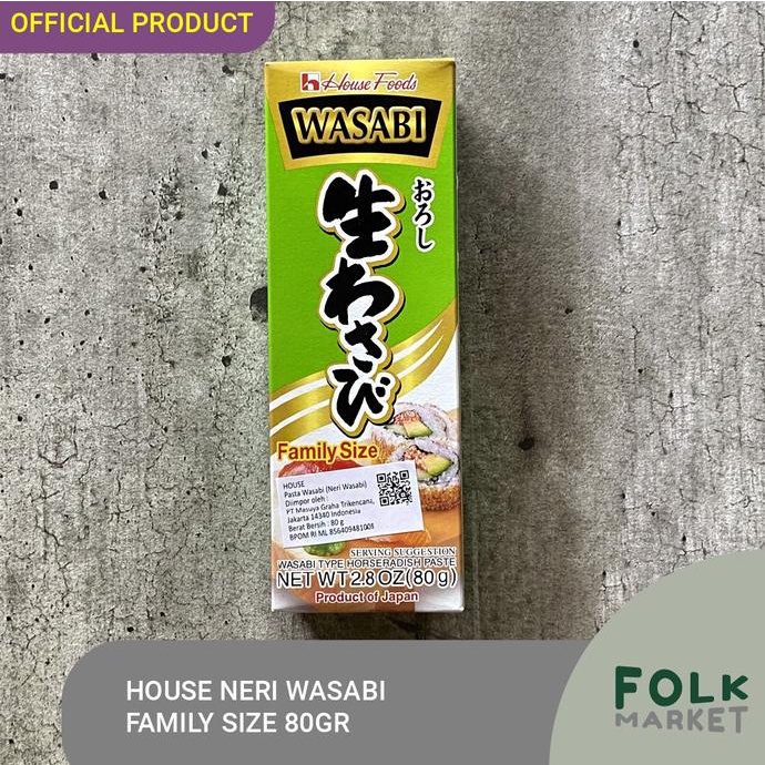 

@#@#@#] HOUSE Neri Wasabi / Pasta Wasabi - 43gr / Family Size 80gr