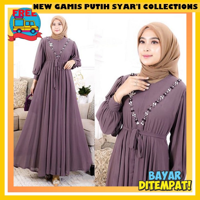 Gamis Wanita Dewasa Terbaru 2023 Viral Remaja Aesthetic Baju Muslim Jumbo Ibu Murah Tapi Mewah Warna