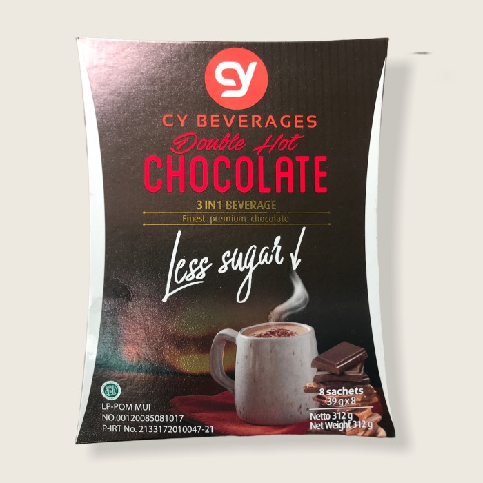 

```````] Cy Beverages Double Hot Chocolate Less Sugar 3 in 1