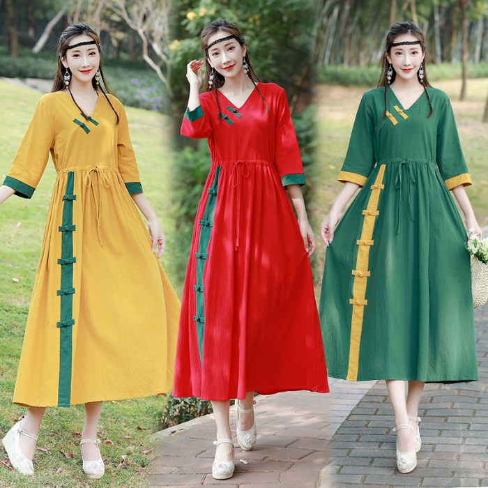 Bella Dress - Premium Dress Panjang Cheongsam Qipao Import Hk Big Size