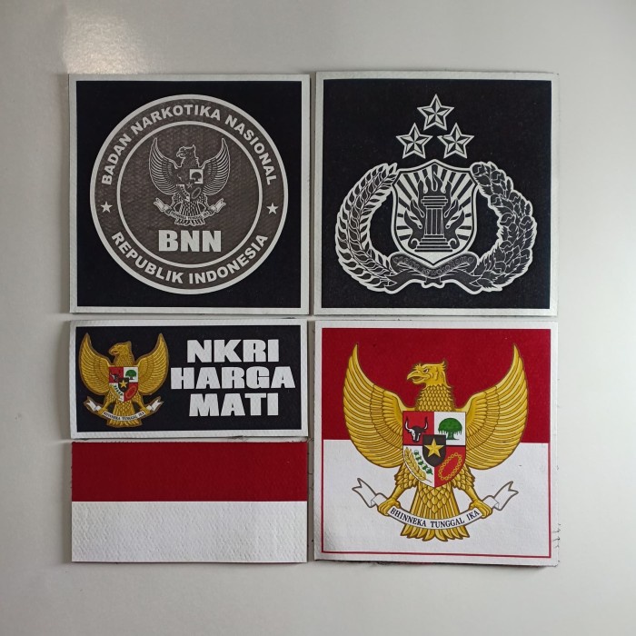 

populer] EMBLEM POLISI BNN Kamuflase (5pcs) Velcro Prepet Bludru Murah