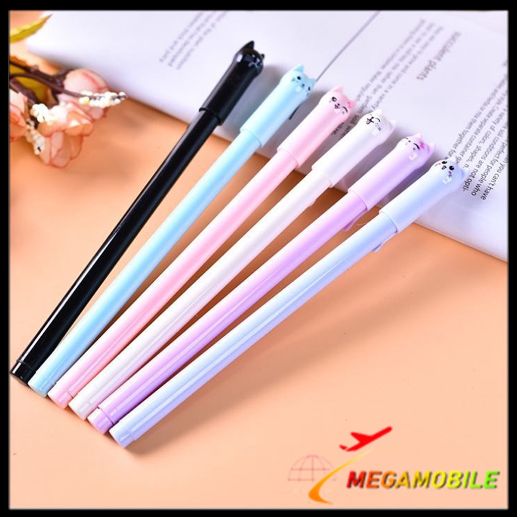 

MM - Pena Karakter Kartun Meow Lucu Pulpen Stationary Cair Gel
