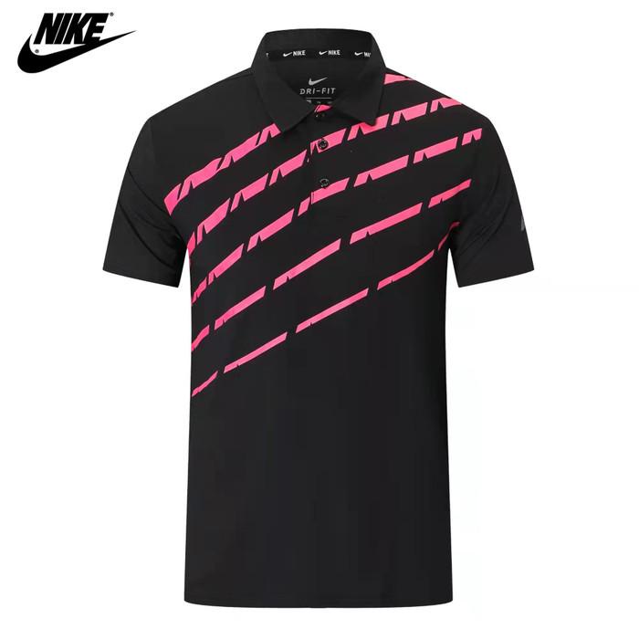 KAOS POLO PRIA BAHAN POLISTER DRIFIT / POLO MOTIF GARIS GARIS