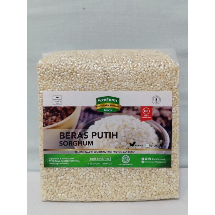 

Sorghum Foods - Sorghum Putih Pecah Kulit- 1 Kg