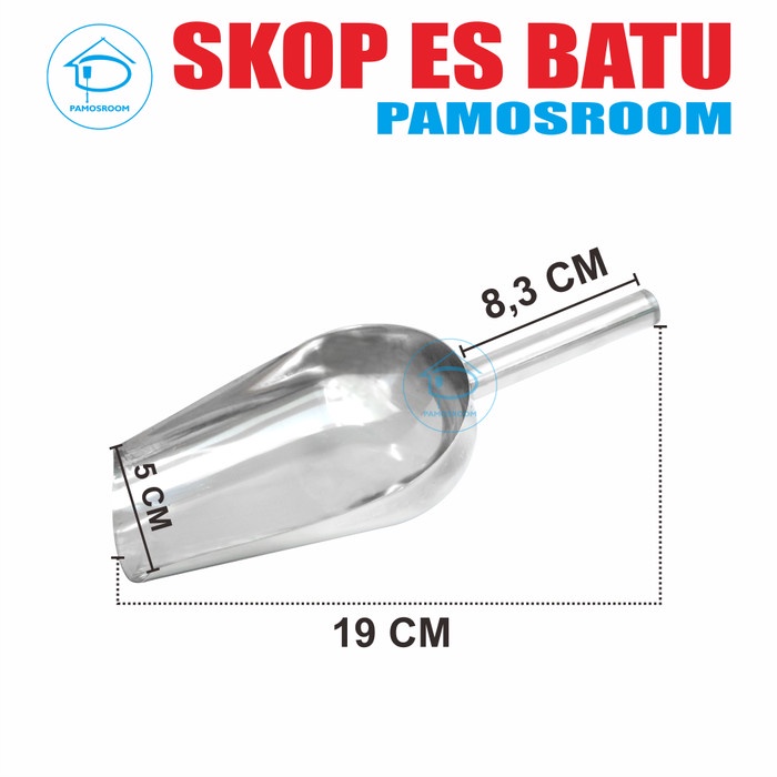 

Pamosroom Skop Es Skop Skop Gula Sendok Es Batu Stainless 20Cm