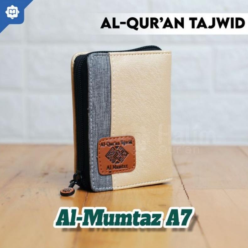 COD Al Quran Saku Pocket Tajwid Al Mumtaz A7 Resleting - Al Quran Kecil Mini oleh oleh haji umroh - Al Quran Tajwid saku kecil resleting Termurah