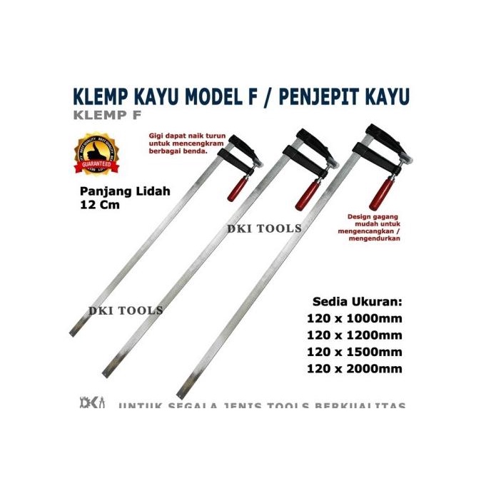 Promo Clamp Klem Klemp F Panjang Koala Alat Penjepit Press Kayu Lebar