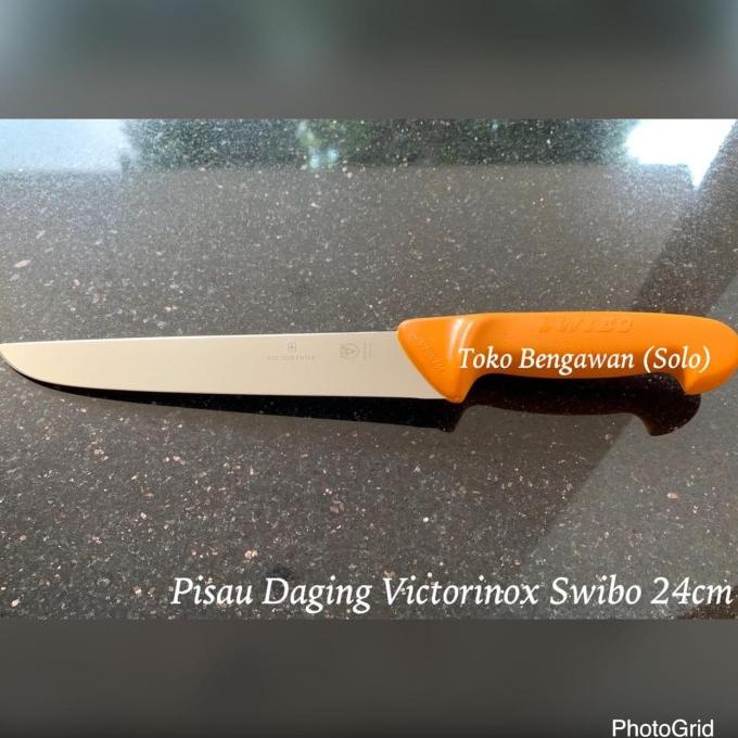 :=:=:=:=] Pisau Daging / Sembelih VICTORINOX Swibo 24 cm 5.8431.24