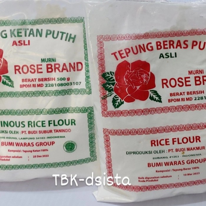 

Tepung Ketan&Tepung Rose Brand 500Gr