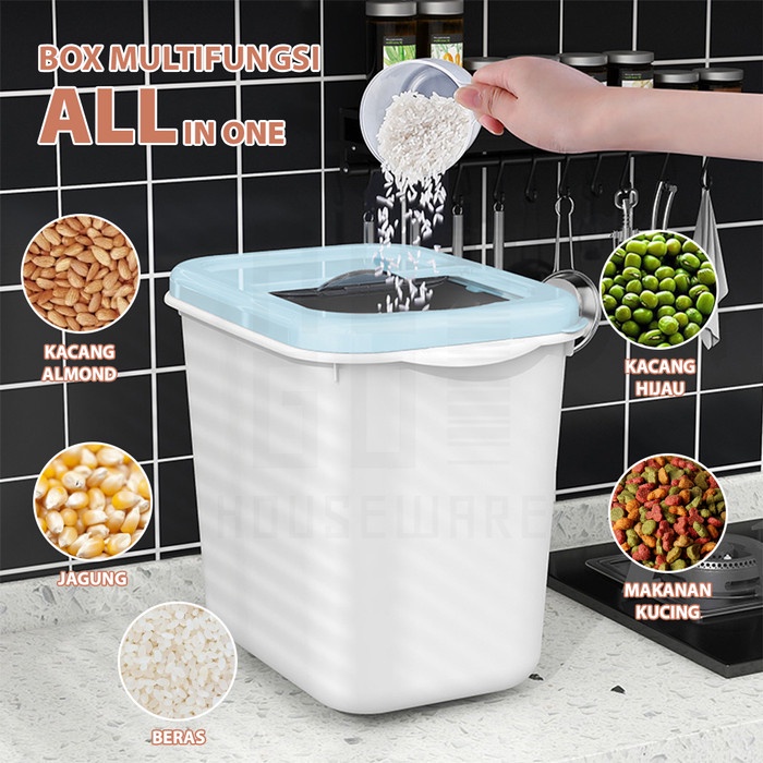 

Hugo Tempat Penyimpanan 5 Kg / 7.5 Kg / 10 Kg Dispenser