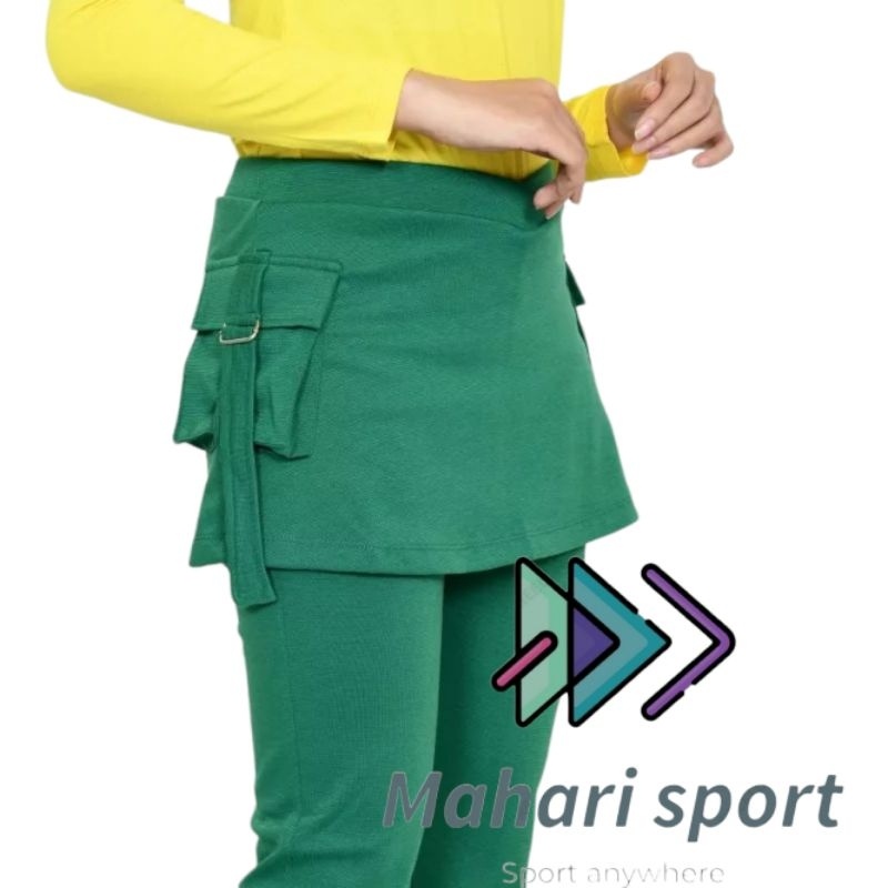 Celana Senam Wanita Rok Kantong Samping