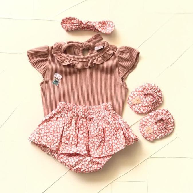 COD SISISENAOK BAJU ANAK BAYI PEREMPUAN SETELAN CELANA 0 6 BULAN PRISKET