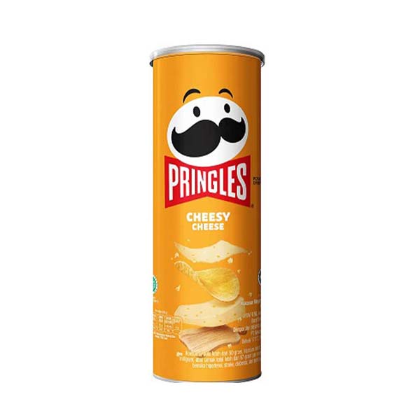 Promo Harga Pringles Potato Crisps Cheesy Cheese 107 gr - Shopee