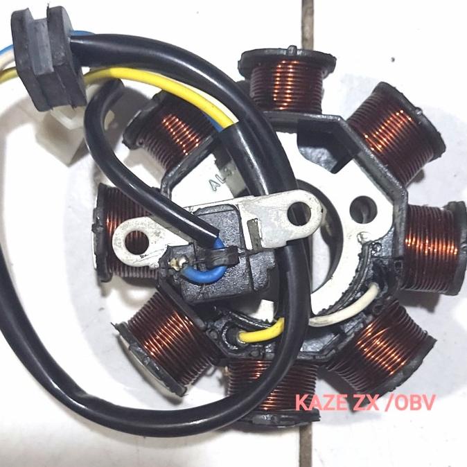 Spull Assy Kaze Zx 130 +Puser,8 Gulungan 3 Kbl(Putih,Kuning,Biru)
