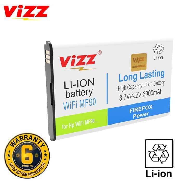 Vizz Bolt Mifi Mf90 Baterai Double Power Bolt Mifi Mf90/Mf91 Original Stok-Terbatas**