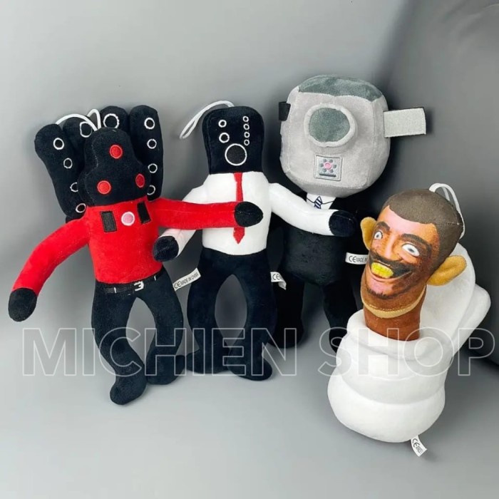 Skibidi Toilet Boneka Mainan Anak Kado Ulang Tahun