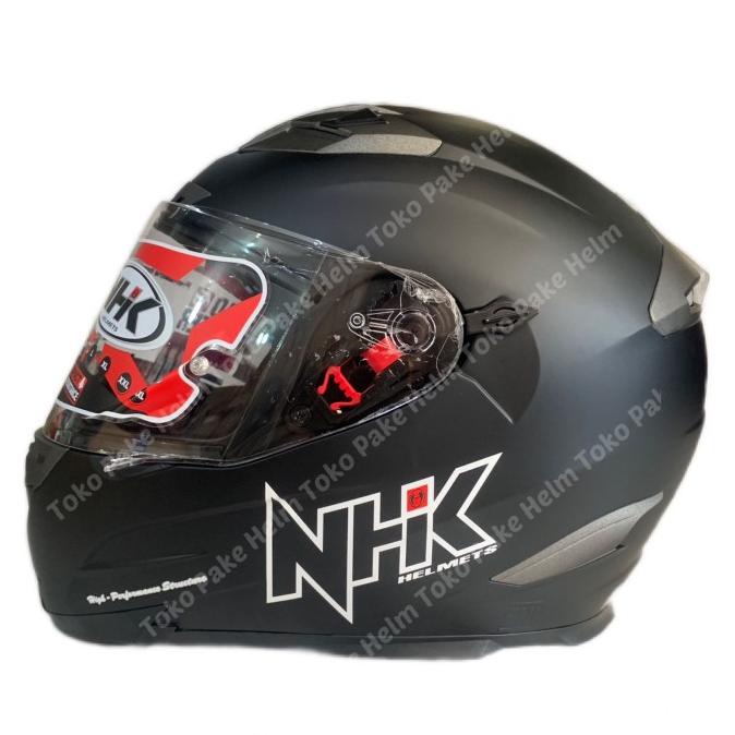 Helm Nhk Rx 9 Solid Hitam Doff Full Face Rx9