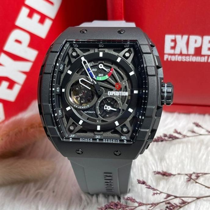 EXPEDITION E6782 / 6782 - JAM TANGAN PRIA AUTOMATIC - BLACK GREY