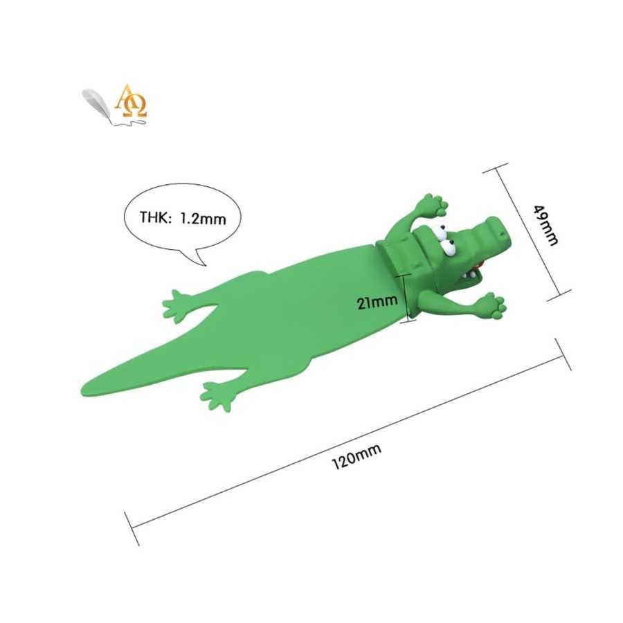 

PEMBATAS BUKU UNIK / BOOKMARK EDISI CROCODILE 3D LUX LIMITED BEST TERLARIS