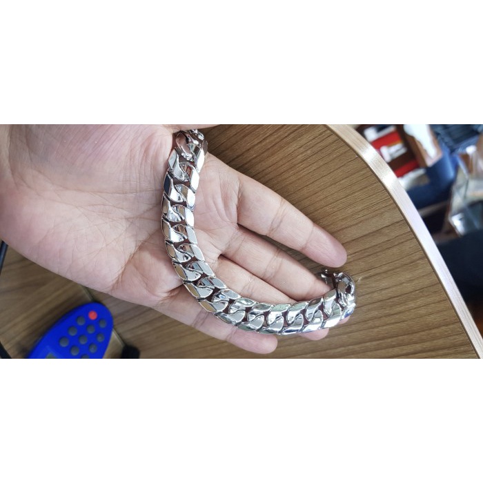 Gelang - Gelang Emas Pria Wanita Mont Blanc Sisik Naga Lebar