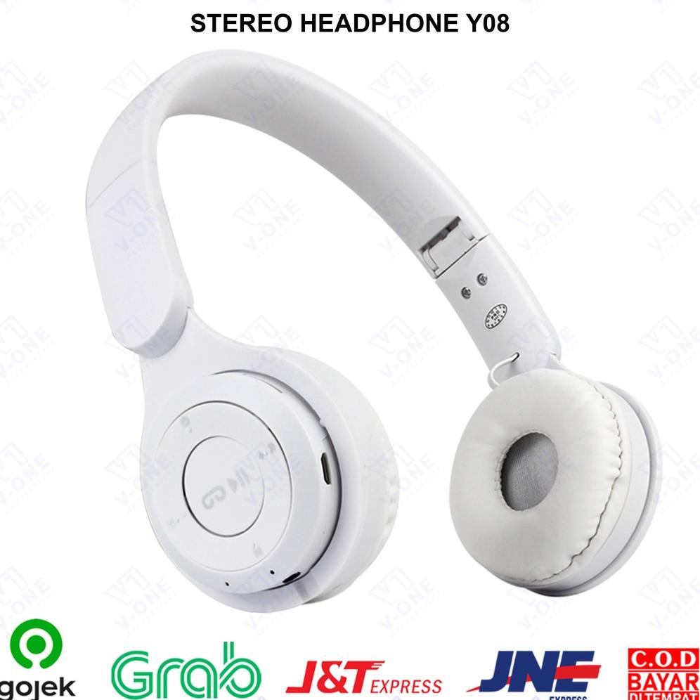 Terbaik Headphone Bluetooth Headset Wireless Macaron Y08