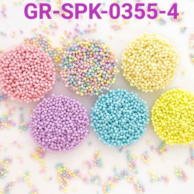 

GR-SPK-0355-4 Trimit springkel sprinkles 1kg mutiara telur pastel