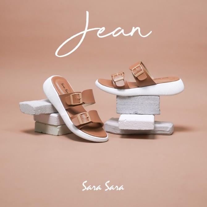 Sara Sara Jean Sandal Wanita Sendal Cewek Model Double Strap Keren