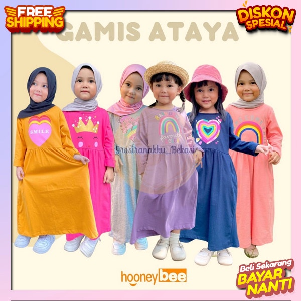 Dres Gamis Baj Busana Muslimah Import Gam Ghamis Anaak Kid Bju Muslim Qnak Kecil Ansk Anak Kekinian 