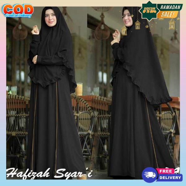 Dress Cewe Cantik Pakaian Perempuan Muslimah ( Size Xl L M S) Maxi Bsju Gsmis Dewasa Simpel Muslim B