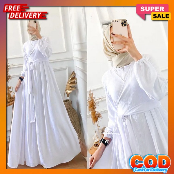 Driss Ghamis Murah Deres Ghaun Dress Terbaru 2024 Kondangan Buju Muslimah Idul Fitri 2024 Gamies Wan