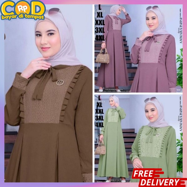 Gamis Lebaran Gamis Idul Fitri Dress Wanita Gamis Lebaran Gami Ibuk Busui Pesta Elegan Gsmis Muslim 