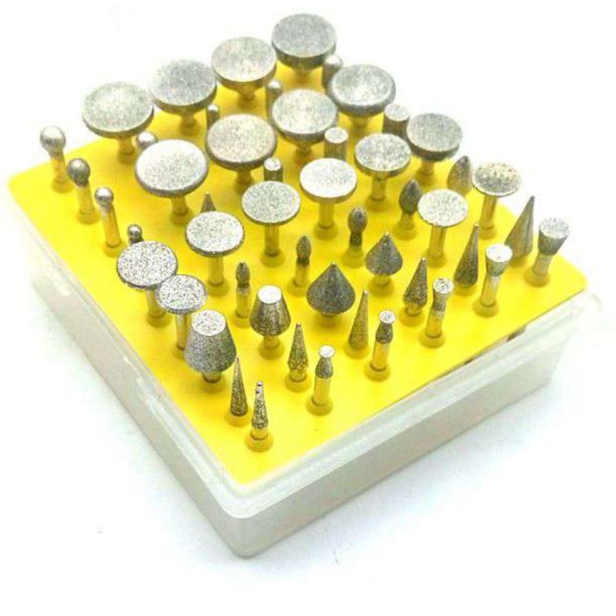 Mata Bor Tuner Diamond Mounted Set 50Pcs Mata Ukir Batu Granit Kerak Porting Gerinda Ni